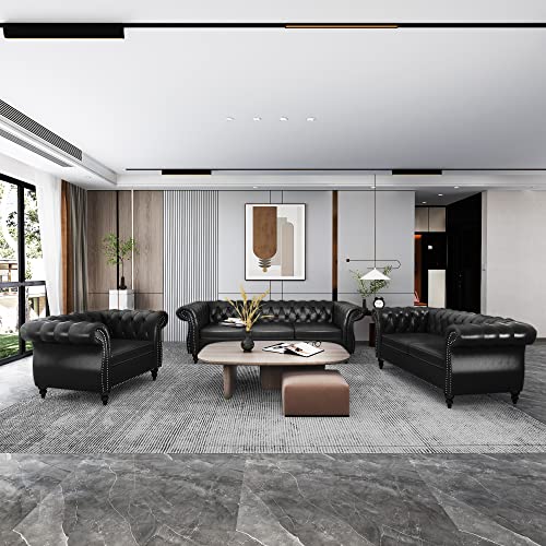 GRANADA　SMALL COUCH　(左COUCH) Serta Francis 78 in. Square Arm Faux Leather Rectangle Sofa